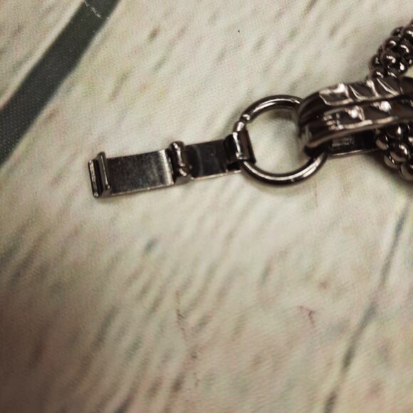 Gunmetal Gray‎ Large Link Circle Bracelet - Picture 5 of 5